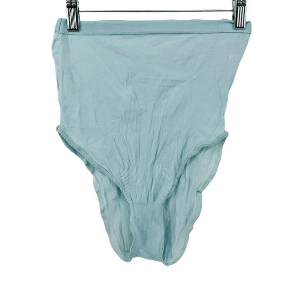 Vintage Wundies Hi Leg Pale Blue Panty High Waist Size 11-14